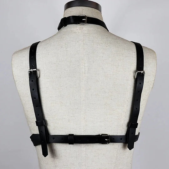 Sexy PU Harness Belts Gothic Punk Bustier Corset Waist Strap Suspenders