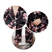 2Pcs Satin Silk Pajamas Set for Women Sleepwear Nightwear Pajama Set